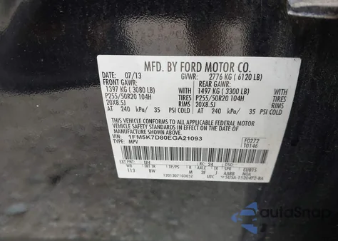 2014 Ford Explorer Xlt z USA, uszkodzony, nr VIN 1FM5K7D80EGA21093